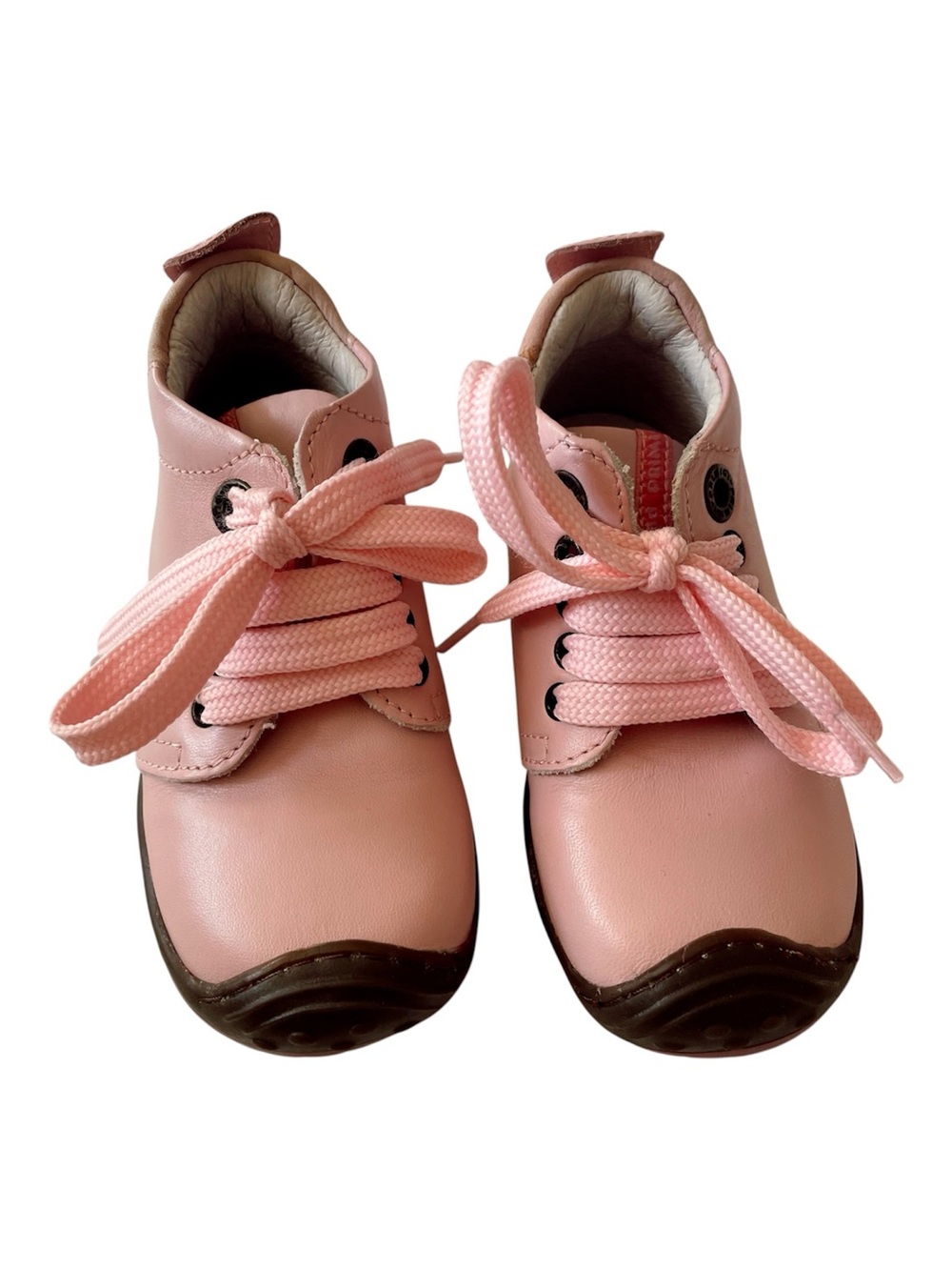 PRIMIGI Kids Baby Boots Pink Leather Lace Up Walkers Sneakers Made In Italy
